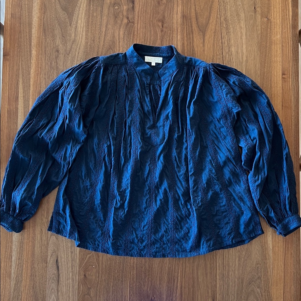 Suzi Kondi Navy Blue Blouse